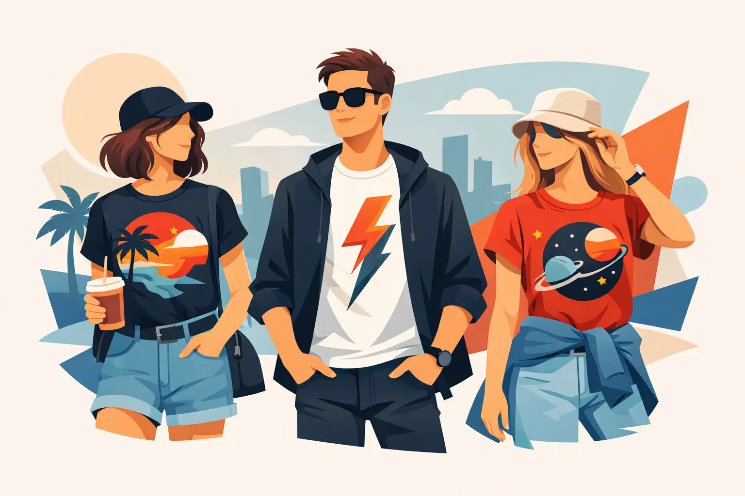 Casual Outfits With Graphic Tees That Pop