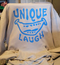 Unique Laugh Logo Hoodie – Sand